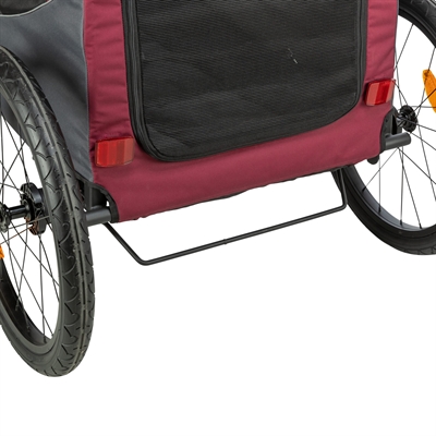 TRIXIE HONDENFIETSKAT GRIJS / ROOD — 80/145X75X86 CM — afbeelding 9