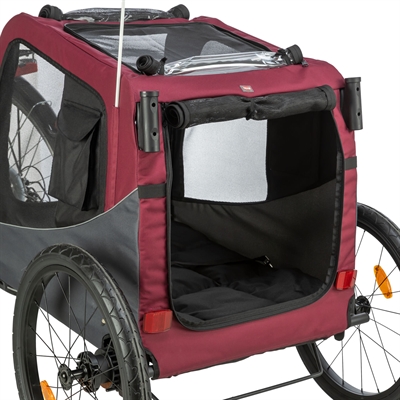 TRIXIE HONDENFIETSKAT GRIJS / ROOD — 80/145X75X86 CM — afbeelding 10