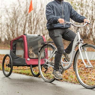 TRIXIE HONDENFIETSKAT GRIJS / ROOD — 80/145X75X86 CM — afbeelding 11
