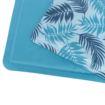 TRIXIE KOELMAT MET PALMBLADEREN PRINT LICHTBLAUW — 40X30 CM — afbeelding 5
