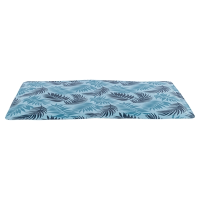 TRIXIE KOELMAT MET PALMBLADEREN PRINT LICHTBLAUW — 90X50 CM — afbeelding 3