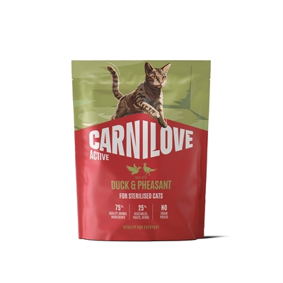 CARNILOVE ACTIVE ADULT STERILISED ALL BREEDS DUCK / PHEASANT — 400 GR