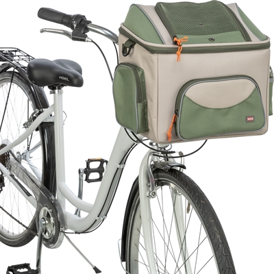 Trixie fietsmand voor stuur polyester olijfgroen / beige (48X34X40 CM) - Afbeelding 9
