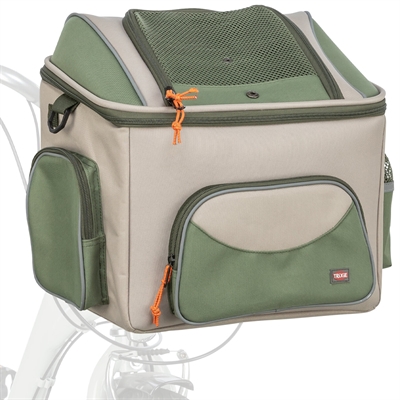 Trixie fietsmand voor stuur polyester olijfgroen / beige (48X34X40 CM) - Afbeelding 10