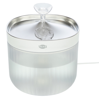 Trixie drinkfontein aqua clear kunststof / rvs wit (18X18X16 CM) - Afbeelding 5