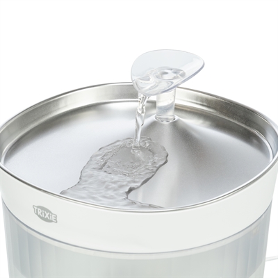 Trixie drinkfontein aqua clear kunststof / rvs wit (18X18X16 CM) - Afbeelding 9