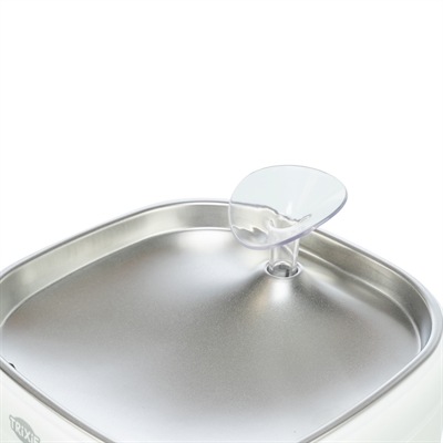 Trixie drinkfontein aqua pure kunststof / rvs wit (18X18X14,5 CM) - Afbeelding 7