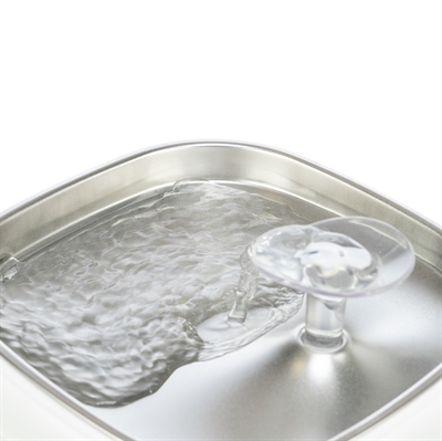 Trixie drinkfontein aqua pure kunststof / rvs wit (18X18X14,5 CM) - Afbeelding 10