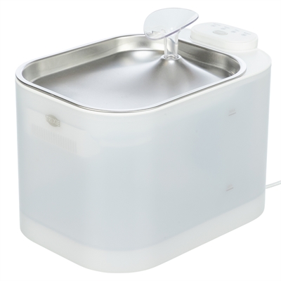 Trixie drinkfontein aqua square kunststof / rvs wit (23,5X16X15,5 CM) - Afbeelding 4