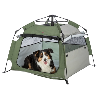 TRIXIE HONDENTENT POP-UP OLIJFGROEN / BEIGE — 100X100X80 CM — afbeelding 13