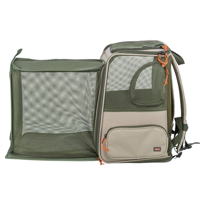 Trixie rugzak rocco maximaal 10 kg beige / olijfgroen (40X30X42 CM) - Afbeelding 3