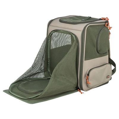 Trixie rugzak rocco maximaal 10 kg beige / olijfgroen (40X30X42 CM) - Afbeelding 4