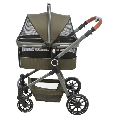 Trixie hondenbuggy maximaal 22 kg olijfgroen (56X100X101 CM) - Afbeelding 3