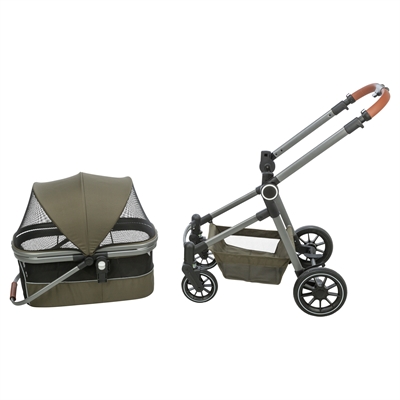 Trixie hondenbuggy maximaal 22 kg olijfgroen (56X100X101 CM) - Afbeelding 7
