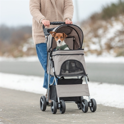 TRIXIE HONDENBUGGY MAXIMAAL 15 KG TAUPE — 47X80X100 CM — afbeelding 14