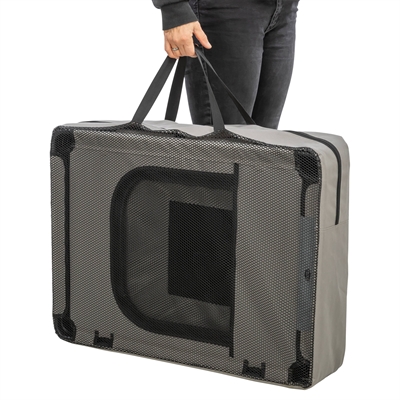Trixie campinghek opvouwbaar ren 8 elementen grijs / zwart (59X78 CM) - Afbeelding 6