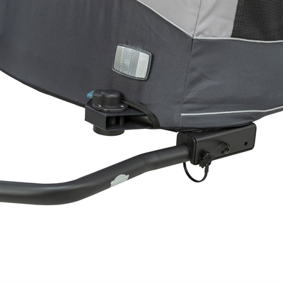 Trixie fietskar opvouwbaar snelvouw functie tot 45kg grijs (XL 87,5X93/150X97 CM) - Afbeelding 3