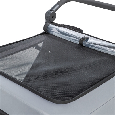 Trixie fietskar opvouwbaar snelvouw functie tot 45kg grijs (XL 87,5X93/150X97 CM) - Afbeelding 8