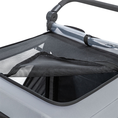 Trixie fietskar opvouwbaar snelvouw functie tot 45kg grijs (XL 87,5X93/150X97 CM) - Afbeelding 9