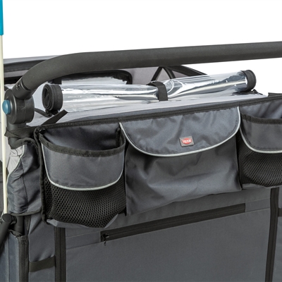 TRIXIE FIETSKAR OPVOUWBAAR SNELVOUW FUNCTIE TOT 45KG GRIJS — XL 87,5X93/150X97 CM — afbeelding 12