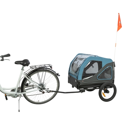 Trixie fietskar tot 35 kg blauw / grijs (M 81X102/145X102 CM) - Afbeelding 2
