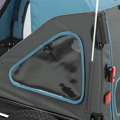 Trixie fietskar tot 45 kg blauw / grijs (L 81X112/155X112 CM) - Afbeelding 3