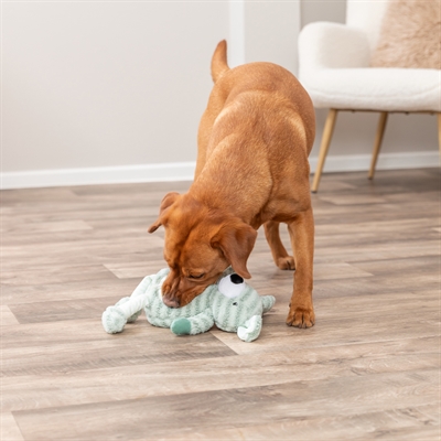 TRIXIE HOND MET STREPEN PLUCHE GROEN — 34 CM — afbeelding 2