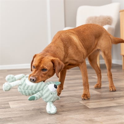 TRIXIE HOND MET STREPEN PLUCHE GROEN — 34 CM — afbeelding 3