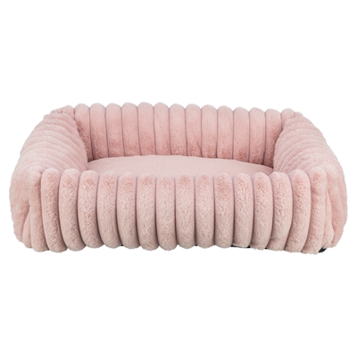 Trixie hondenmand lonni hoekig ribfluweel roze (80X60 CM)