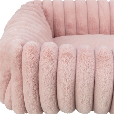 Trixie hondenmand lonni hoekig ribfluweel roze (100X70 CM) - Afbeelding 2