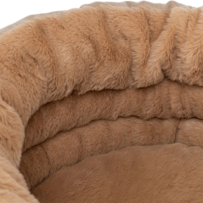 Trixie hondenmand liano soft rond zand / bruin (45X45X20 CM) - Afbeelding 3