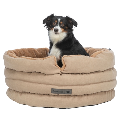 Trixie hondenmand liano soft rond zand / bruin (45X45X20 CM) - Afbeelding 6