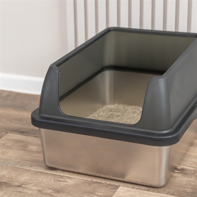 Trixie kattenbak rvs met rand grijs (40X52X29 CM) - Afbeelding 10