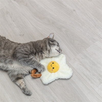 Trixie gebakken ei xxl pluche met amerikaanse catnip (18 CM) - Afbeelding 6