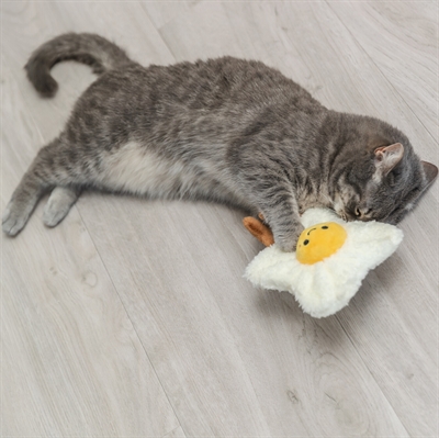 Trixie gebakken ei xxl pluche met amerikaanse catnip (18 CM) - Afbeelding 7