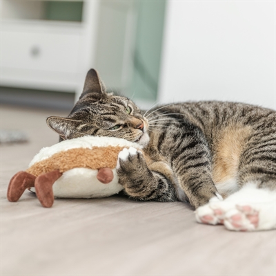 Trixie toast xxl pluche met amerikaanse catnip (18 CM) - Afbeelding 2