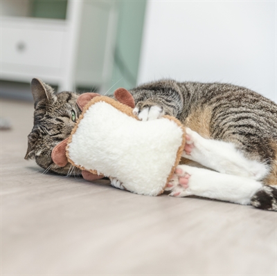 Trixie toast xxl pluche met amerikaanse catnip (18 CM) - Afbeelding 5