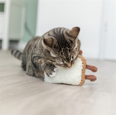 Trixie toast xxl pluche met amerikaanse catnip (18 CM) - Afbeelding 6