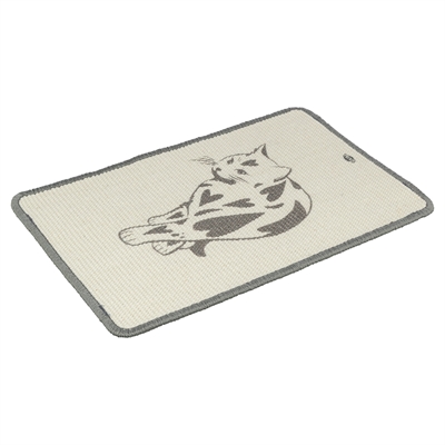 TRIXIE KRABMAT MET PRINT TAUPE — 55X35 CM — afbeelding 2