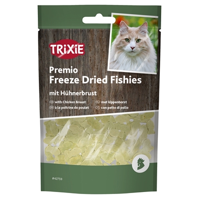 Trixie freeze dried fishies met kippenborst (20 GR) - Afbeelding 2
