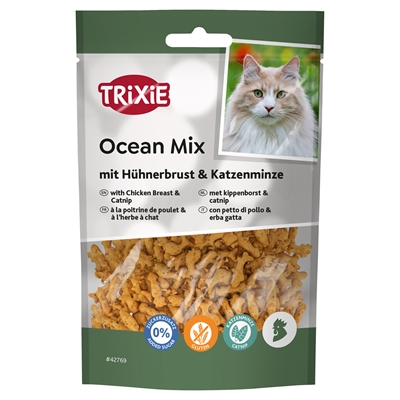 Trixie ocean mix met kippenborst en catnip (50 GR) - Afbeelding 2