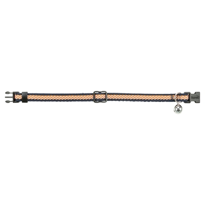 Trixie kattenhalsband gestreept blauw / oranje (20-30X1 CM) - Afbeelding 2