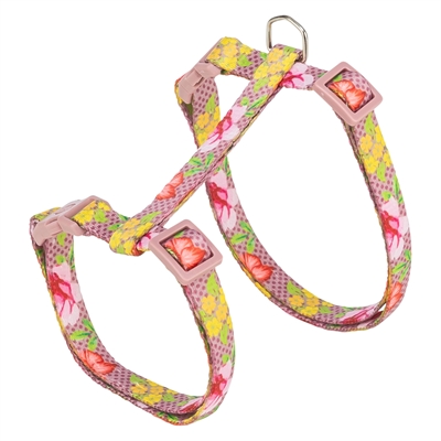 Trixie kattentuigje met riem bloemen motief assorti - Afbeelding 3