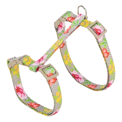 Trixie kattentuigje met riem bloemen motief assorti - Afbeelding 12