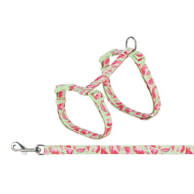 Trixie kattentuigje met riem flower power motief assorti - Afbeelding 8