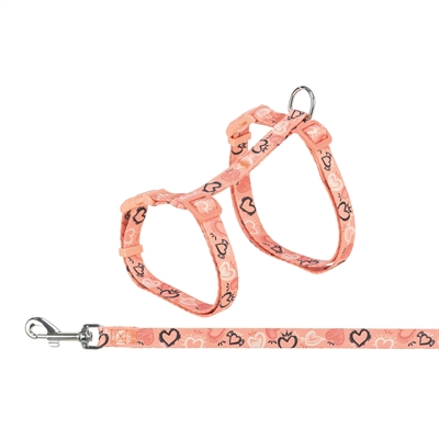Trixie kattentuigje met riem flower power motief assorti - Afbeelding 11