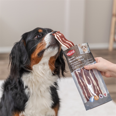 Trixie premio bacon strips met eendenborst en rundvlees (80 GR) - Afbeelding 7