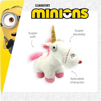 Minions so fluffy unicorn pluche wit (19,8X7,4X15,2 CM) - Afbeelding 4