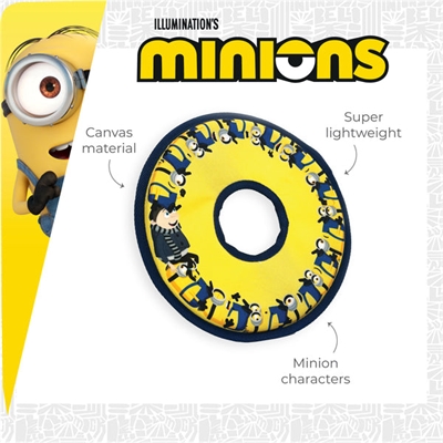 Minions canvas frisbee geel (25X25X1,2 CM) - Afbeelding 5