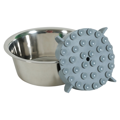 Zolux slowfeeder / inzet stuk voor voerbak silicone blauw (17,5X17,5X4,5 CM) - Afbeelding 3